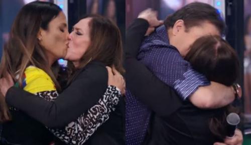Susana Vieira beija Rodrigo Lombardi, Ivete Sangalo e Faustão na TV Susana Vieira beija Rodrigo Lombardi, Ivete Sangalo e Faustão na TV