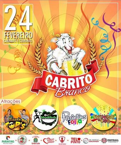 Banda Cabrito Branco realiza seu primeiro ‘berro’ de carnaval nessa sexta (24) Banda Cabrito Branco realiza seu primeiro ‘berro’ de carnaval nessa sexta (24)